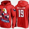 capitals nicklas backstrom cartoon team color red hoodie