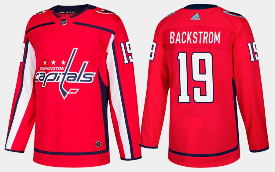 capitals nicklas backstrom home red jersey