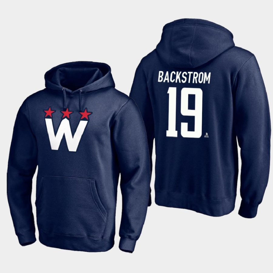 capitals nicklas backstrom navy 2021 alternate team logo hoodie