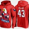 capitals tom wilson cartoon team color red hoodie