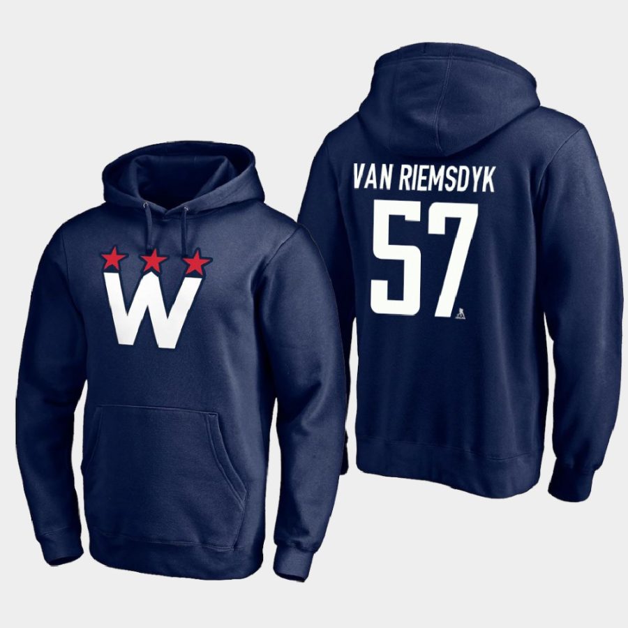 capitals trevor van riemsdyk navy 2021 alternate team logo hoodie