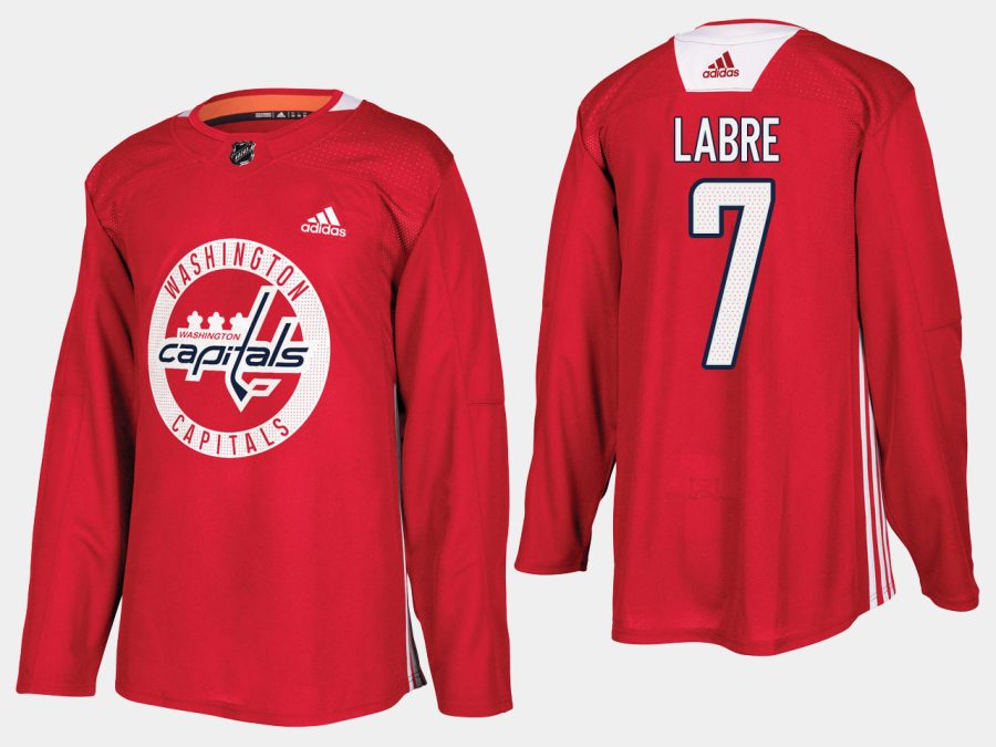 capitals yvon labre home adidas practice player jersey