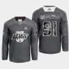 carl grundstrom undefeated x la kings gray warm up jersey