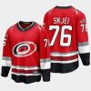 carolina hurricanes brady skjei 25th anniversary premier jersey red