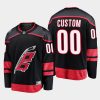 carolina hurricanes custom primary home 2022 23 breakaway player jersey black