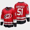 carolina hurricanes jake gardiner 25th anniversary premier jersey red