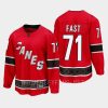 carolina hurricanes jesper fast special edition 2.0 2022 breakaway retro jersey red