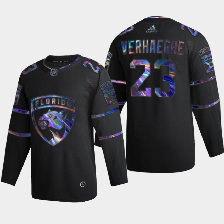 carter verhaeghe panthers black iridescent holographic authentic jersey