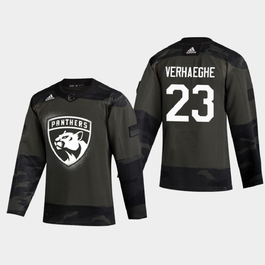 carter verhaeghe panthers camo 2020 veterans day authentic practice jersey