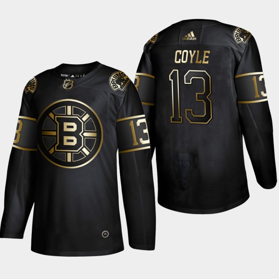 charlie coyle bruins black 2019 nhl golden edition authentic jersey