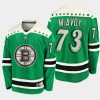 charlie mcavoy bruins green 2021 st. patricks day jersey