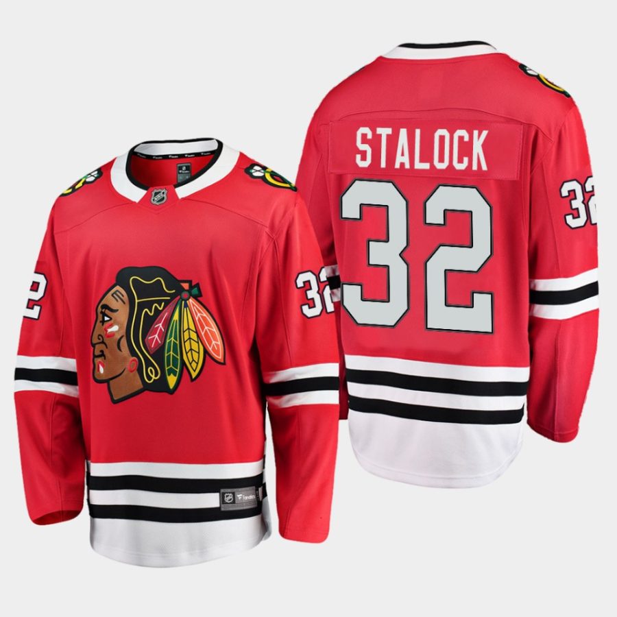 chicago blackhawks alex stalock home breakaway player jersey red