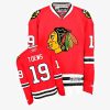 chicago blackhawks jonathan toews red jersey