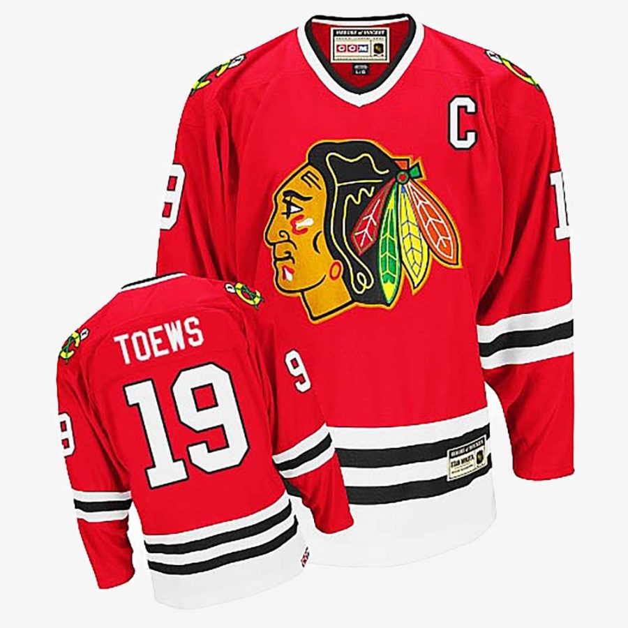 chicago blackhawks jonathan toews red throwback jersey