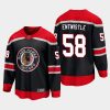 chicago blackhawks mackenzie entwistle reverse retro 2021 jersey black