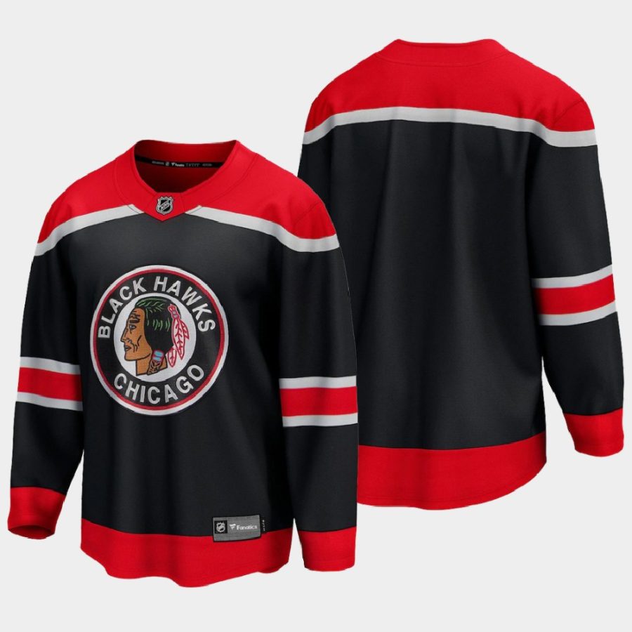 chicago blackhawks special edition 2020 21 breakaway blank jersey black