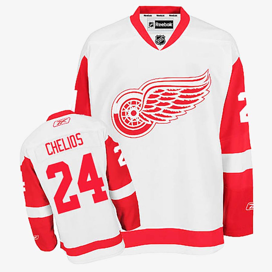 chris chelios white jersey