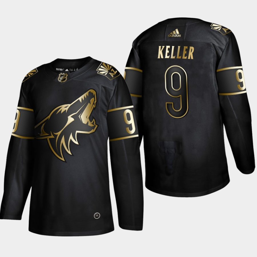 clayton keller coyotes black 2019 nhl golden edition authentic jersey