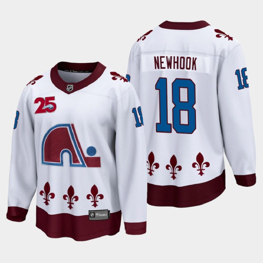 colorado avalanche alex newhook reverse retro 2021 jersey white