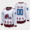 colorado avalanche custom special edition 2021 breakaway jersey white