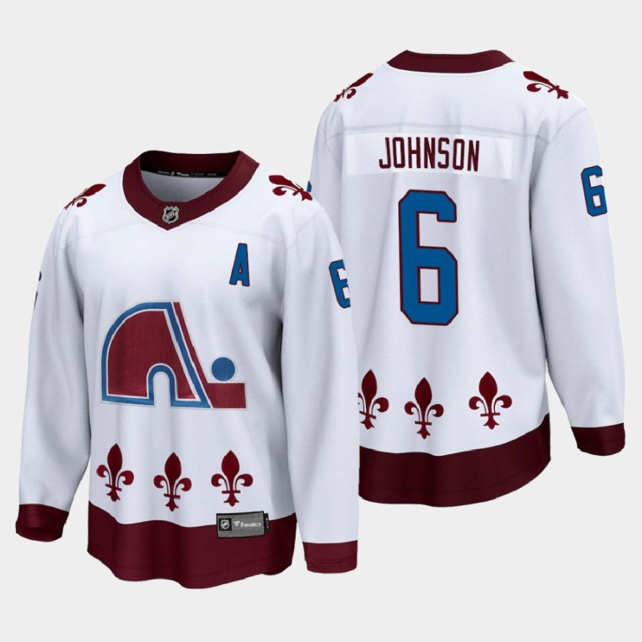 colorado avalanche erik johnson special edition 2021 breakaway jersey white