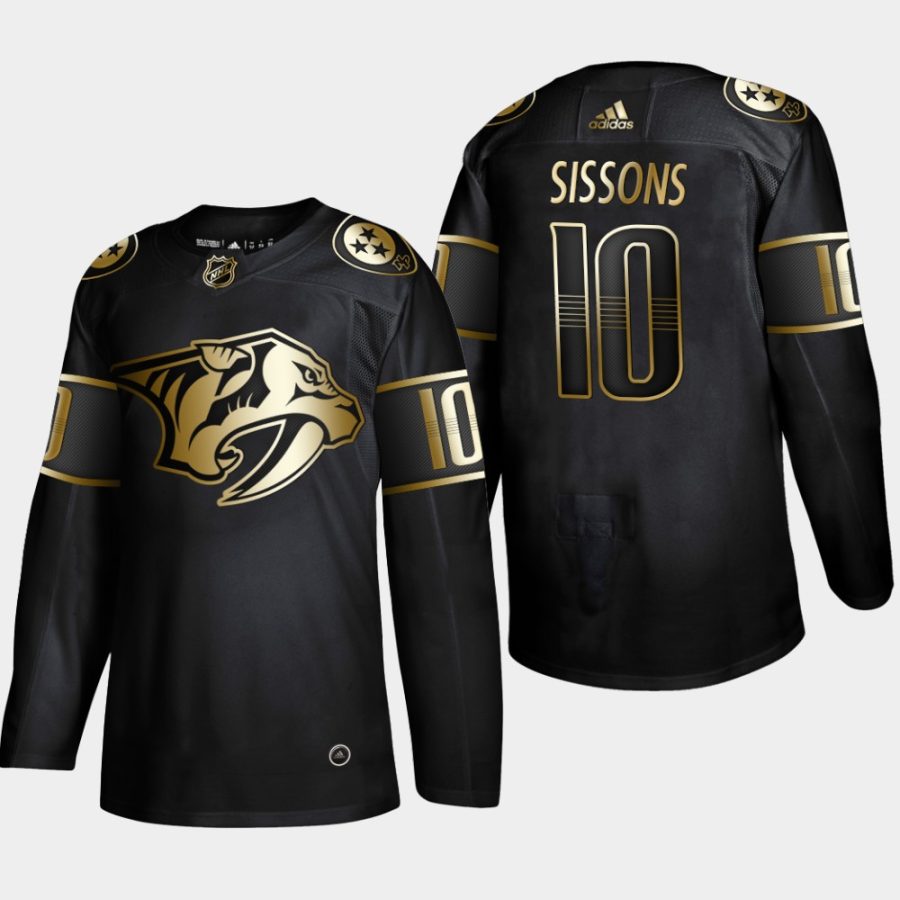 colton sissons predators black 2019 nhl golden edition authentic jersey