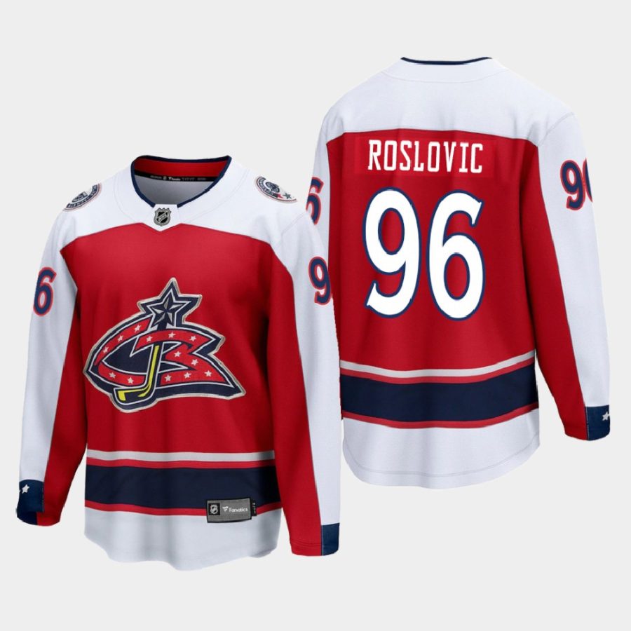 columbus blue jackets jack roslovic special edition 2021 breakaway jersey red