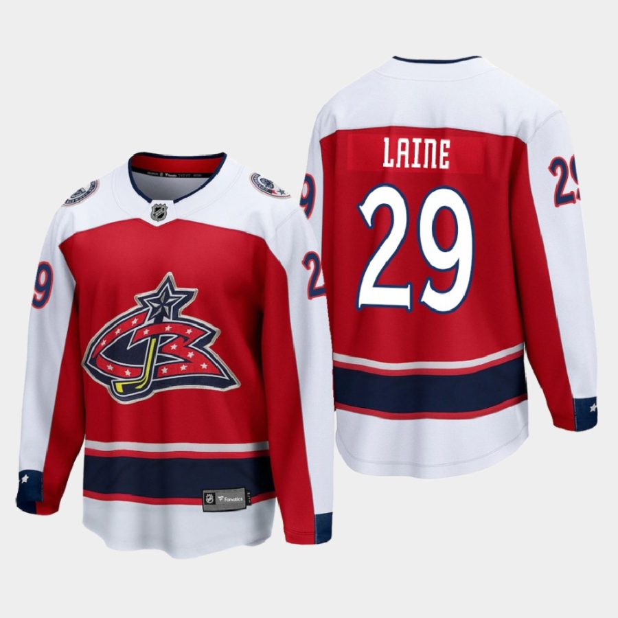 columbus blue jackets patrik laine special edition 2021 breakaway jersey red