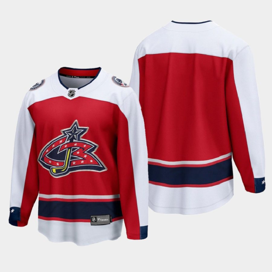 columbus blue jackets special edition 2020 21 breakaway blank jersey red