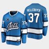 connor hellebuyck jets blue 10th anniversary alternate jersey