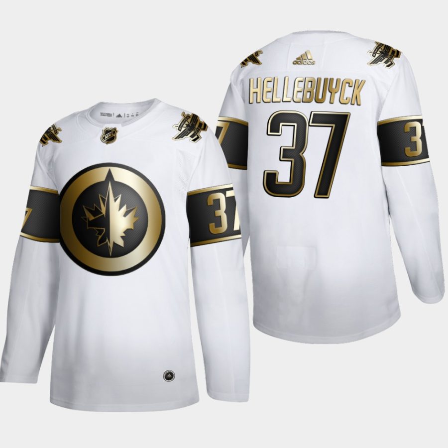 connor hellebuyck jets white nhl golden edition authentic jersey