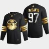 connor mcdavid oilers black golden edition limited authentic jersey