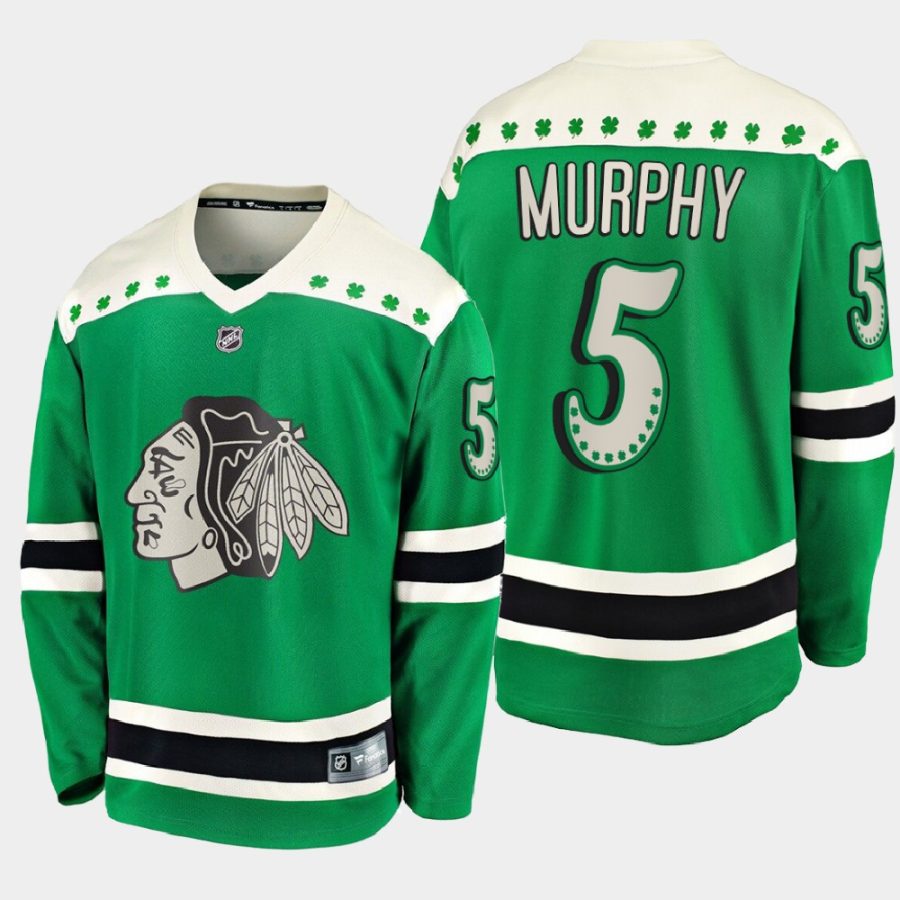 connor murphy blackhawks green 2021 st. patricks day jersey