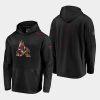 coyotes black garnet alternate logo rinkside hoodie