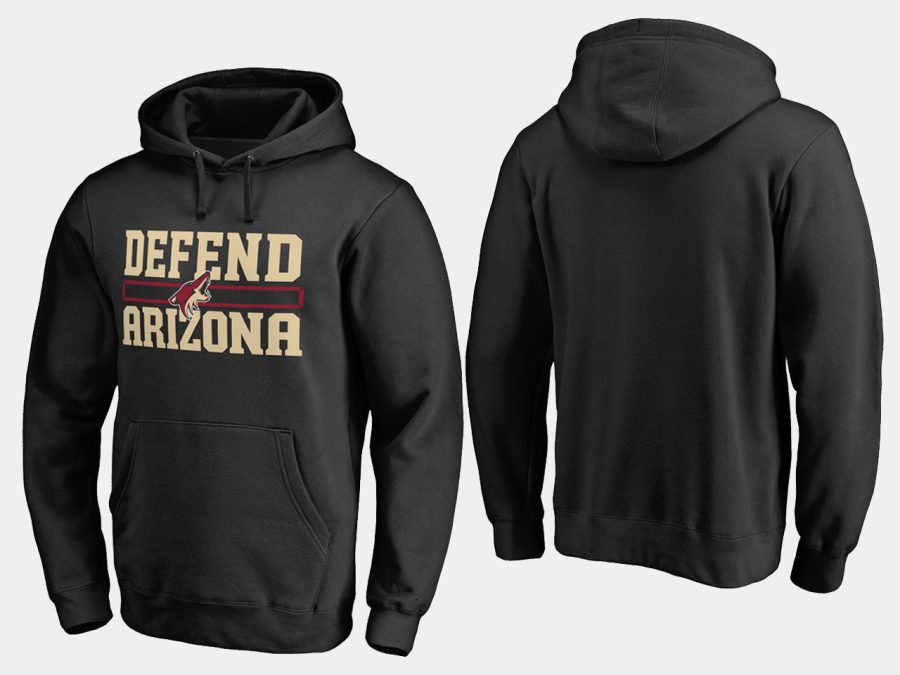 coyotes black hometown collection defend hoodie