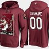 coyotes custom cartoon team color red hoodie