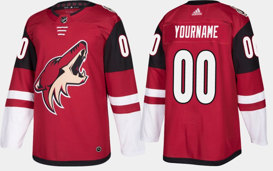 coyotes custom home red jersey