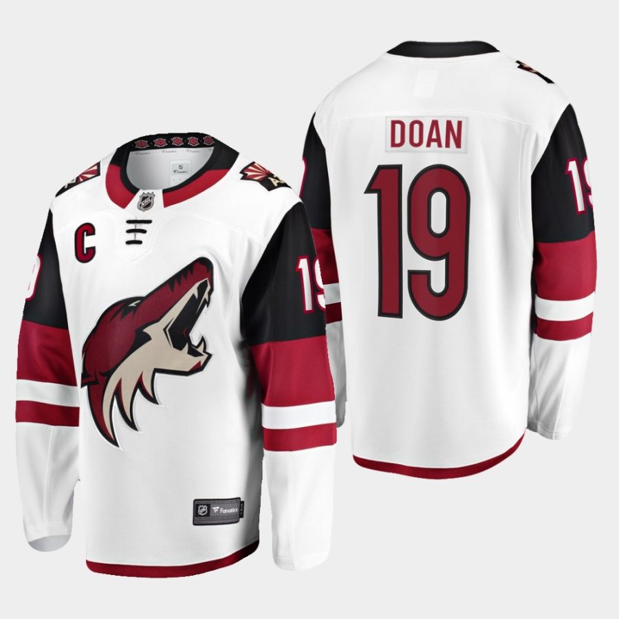 coyotes shane doan away retirement white jersey