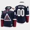 custom avalanche navy 2019 25th anniversary alternate jersey