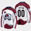 custom avalanche white 2019 25th anniversary away jersey