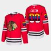 custom blackhawks red 2021 pride night lgbtq jersey