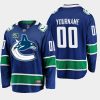 custom canucks blue 50th anniversary home jersey