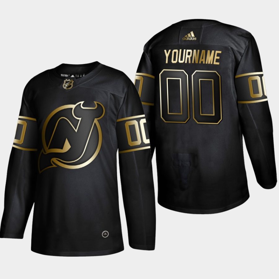 custom devils black 2019 nhl golden edition authentic jersey