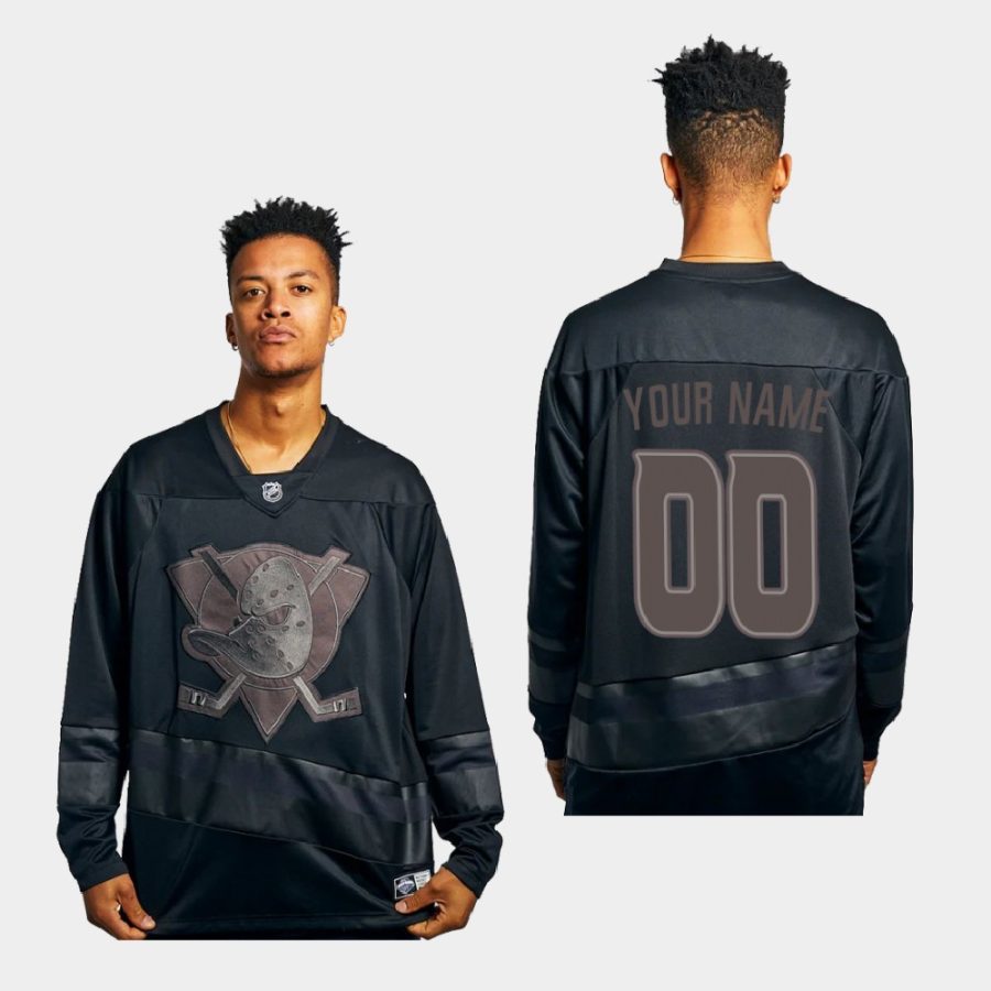 custom ducks triple black 2019 replica jersey