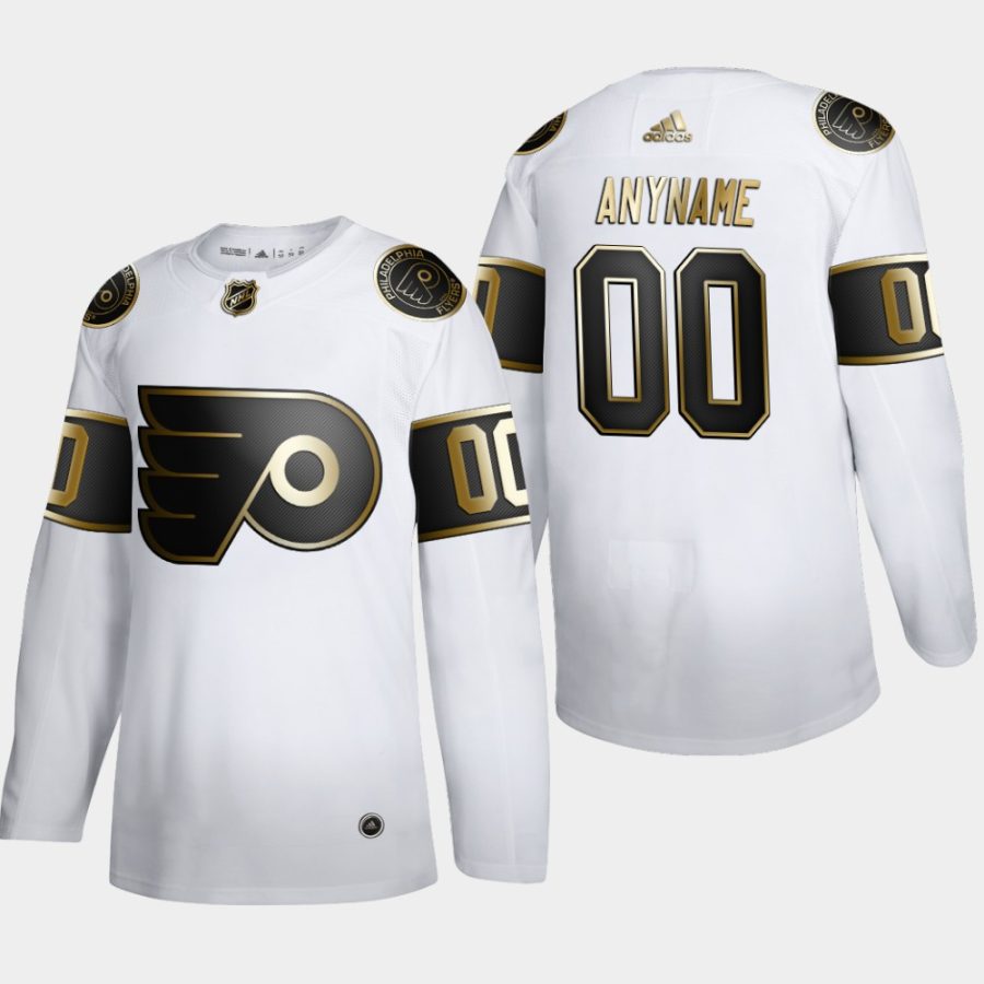 custom flyers white nhl golden edition authentic jersey