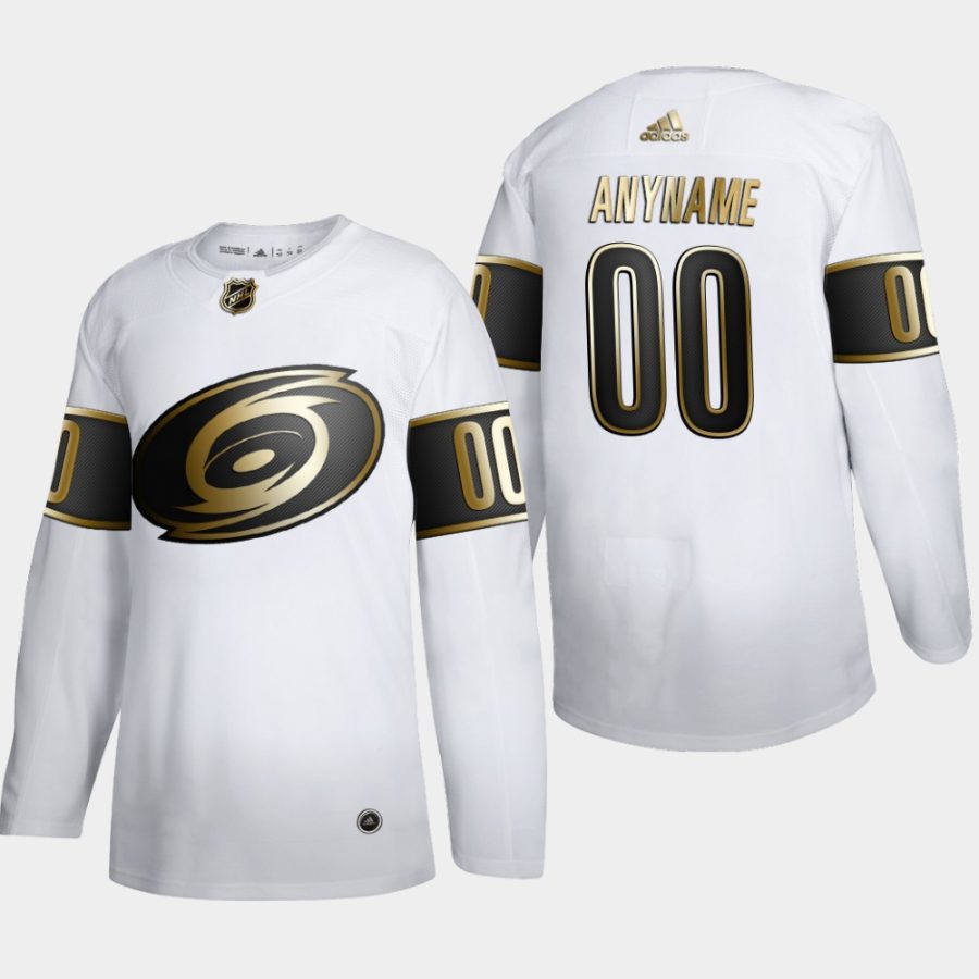 custom hurricanes white nhl golden edition authentic jersey