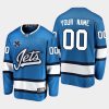 custom jets blue 10th anniversary alternate jersey