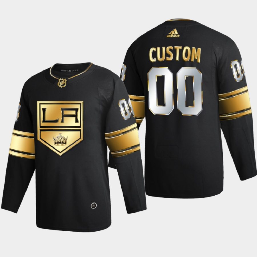 custom kings black 2021 golden edition limited authentic jersey