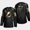 custom lightning black 2020 stanley cup final gold limited jersey