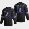 custom lightning black iridescent holographic authentic jersey